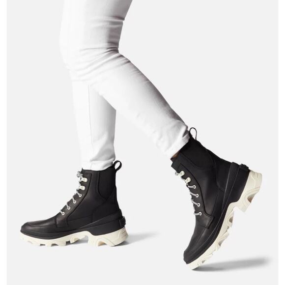 New SOREL Brex Lace Leather Boots Waterproof Size 6.5 - Picture 2 of 12
